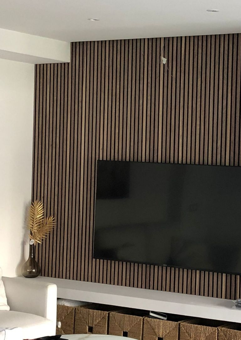 revestimiento con panel salón woodupp getafe