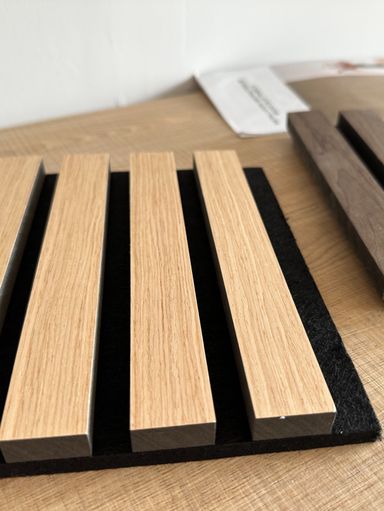 Tablero de madera de nogal PET sostenible Panel de listones de madera Panel  decorativo de pared Panel acústico Akupanel - AKUPANELDECOR, For a better  life